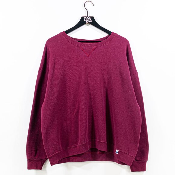 Russell Athletic Tonal Blank Sweatshirt XL Y2K Retro Sportswear Skater - Picture 1 of 7